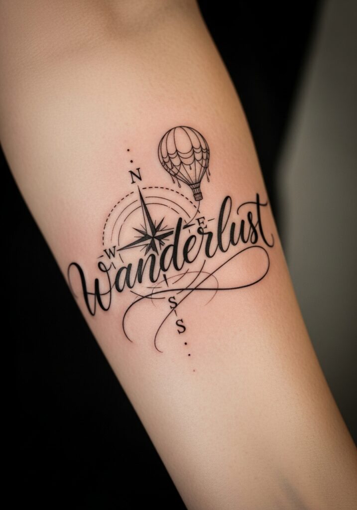 Lettering tattoo artwork